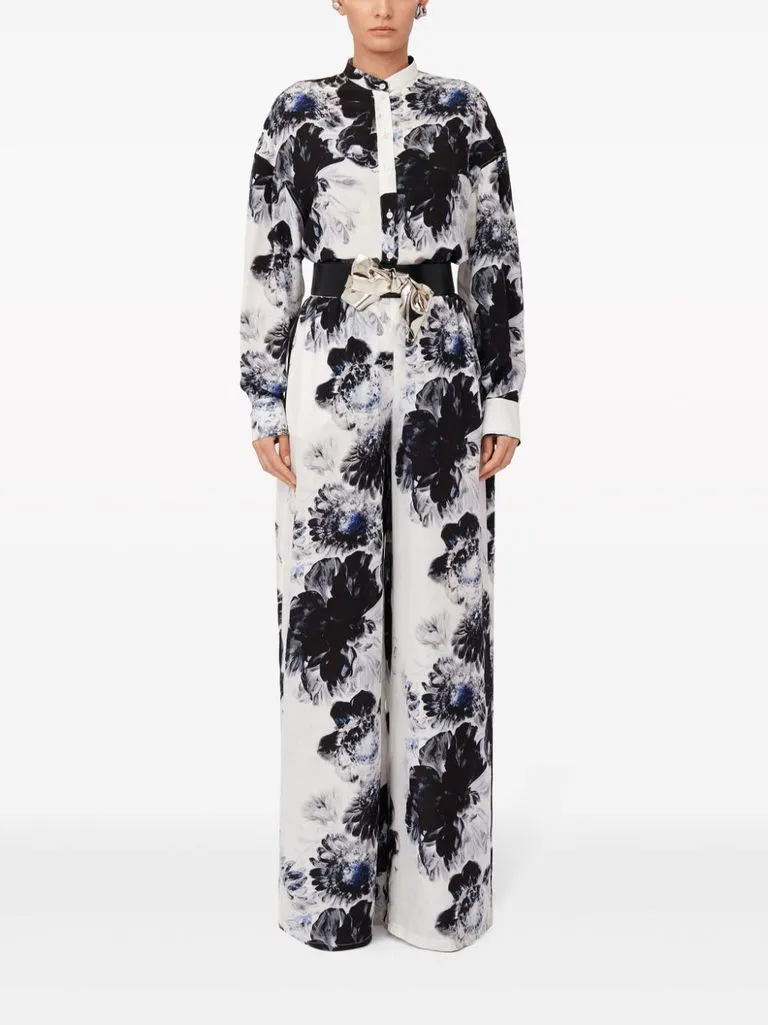 alexander mcqueen Pantaloni floreali