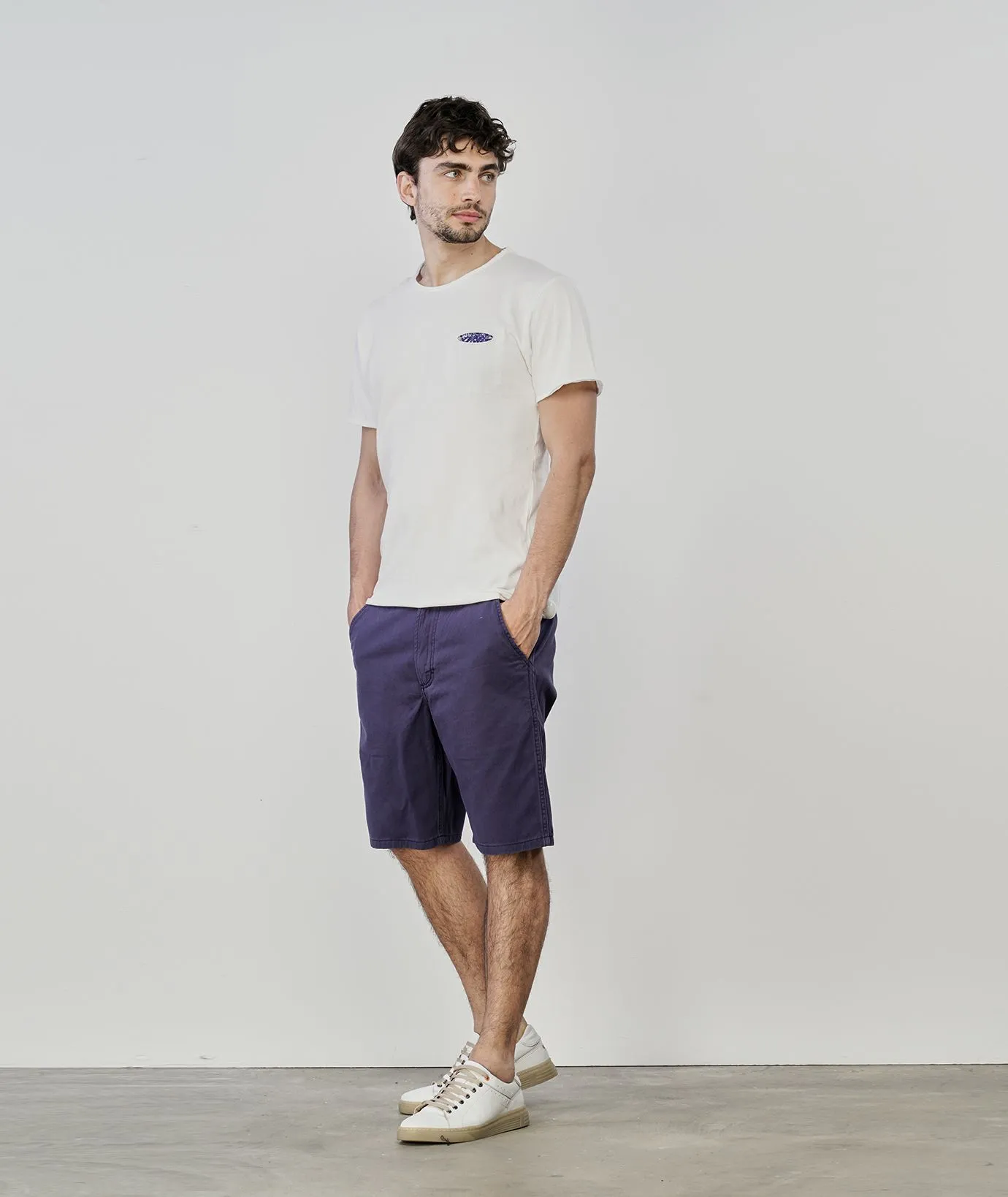 Bermuda blu da uono con tasche