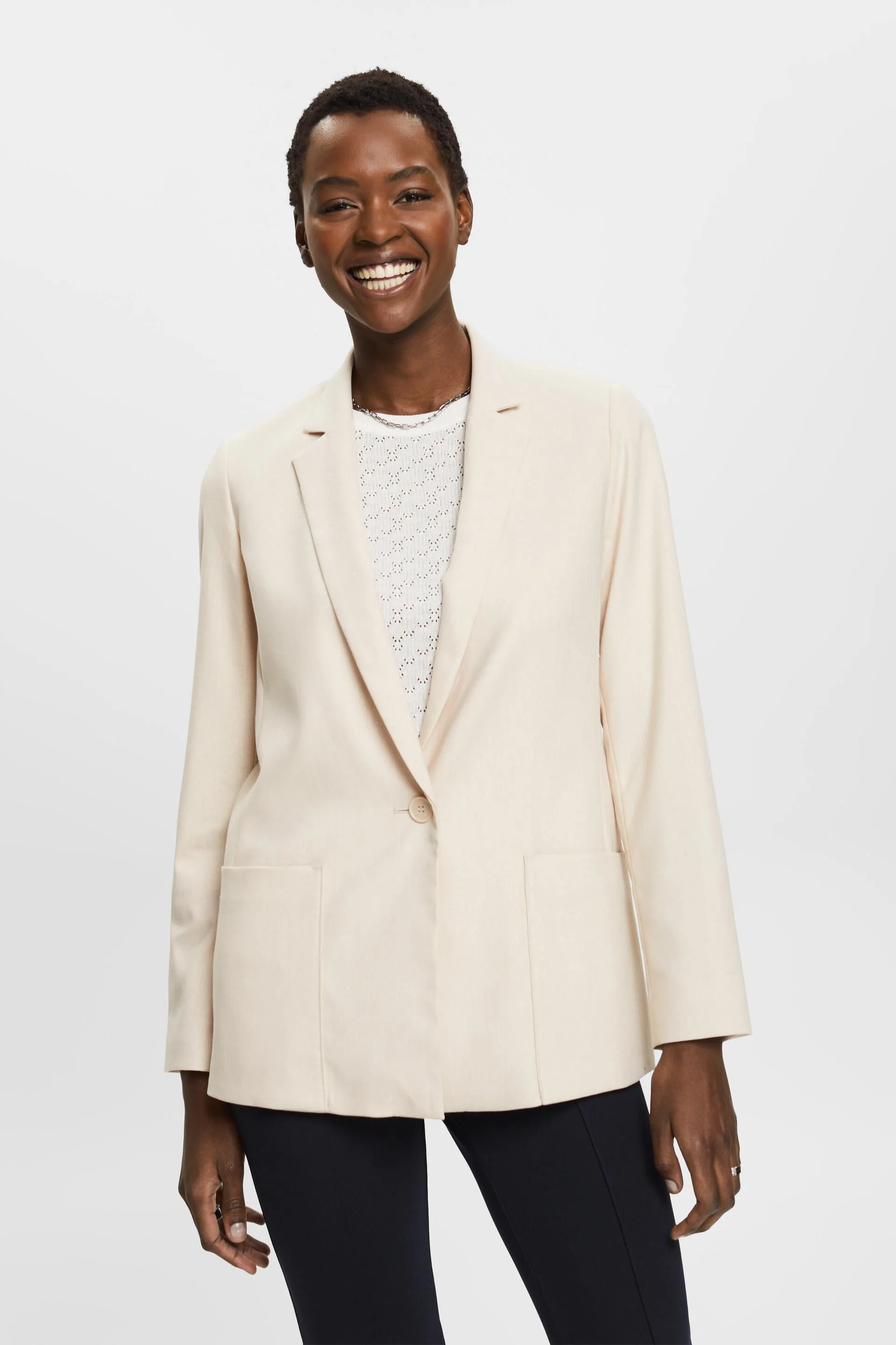 Blazer con tasche applicate