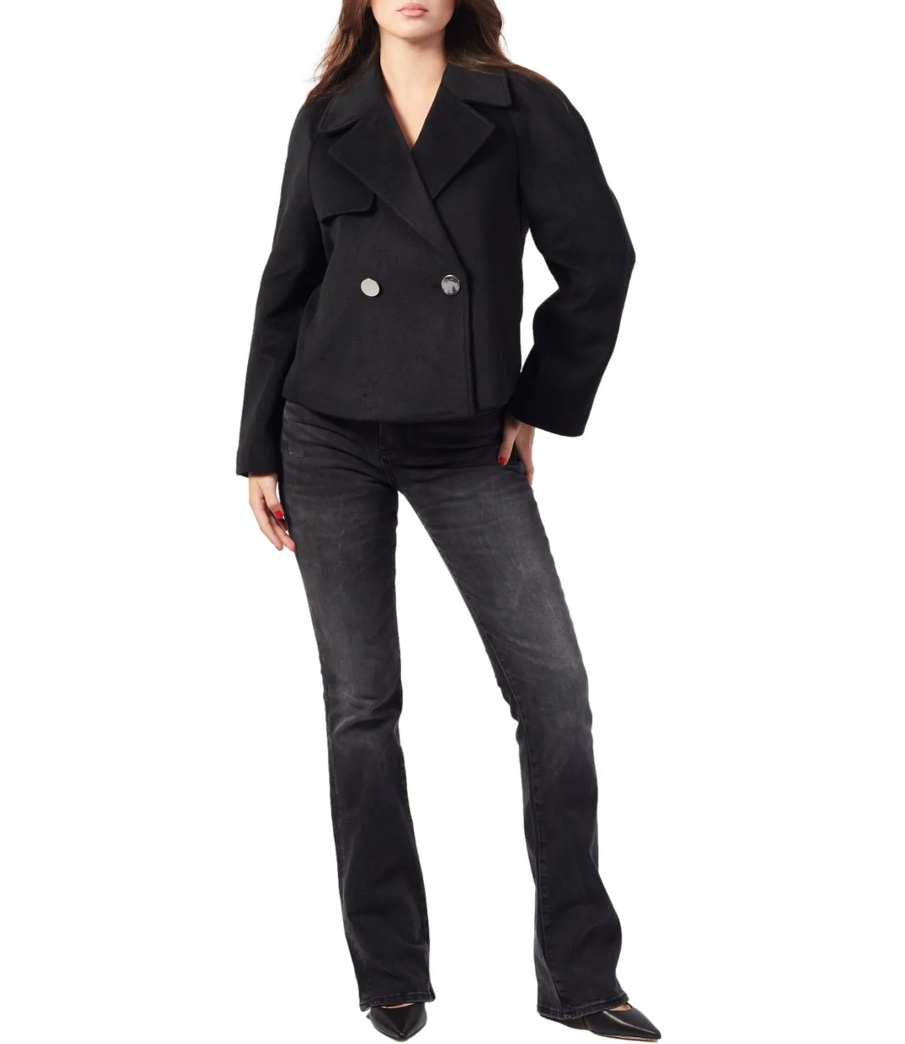 Brand ARMANI EXCHANGE Giacca donna nera doppiopetto AX