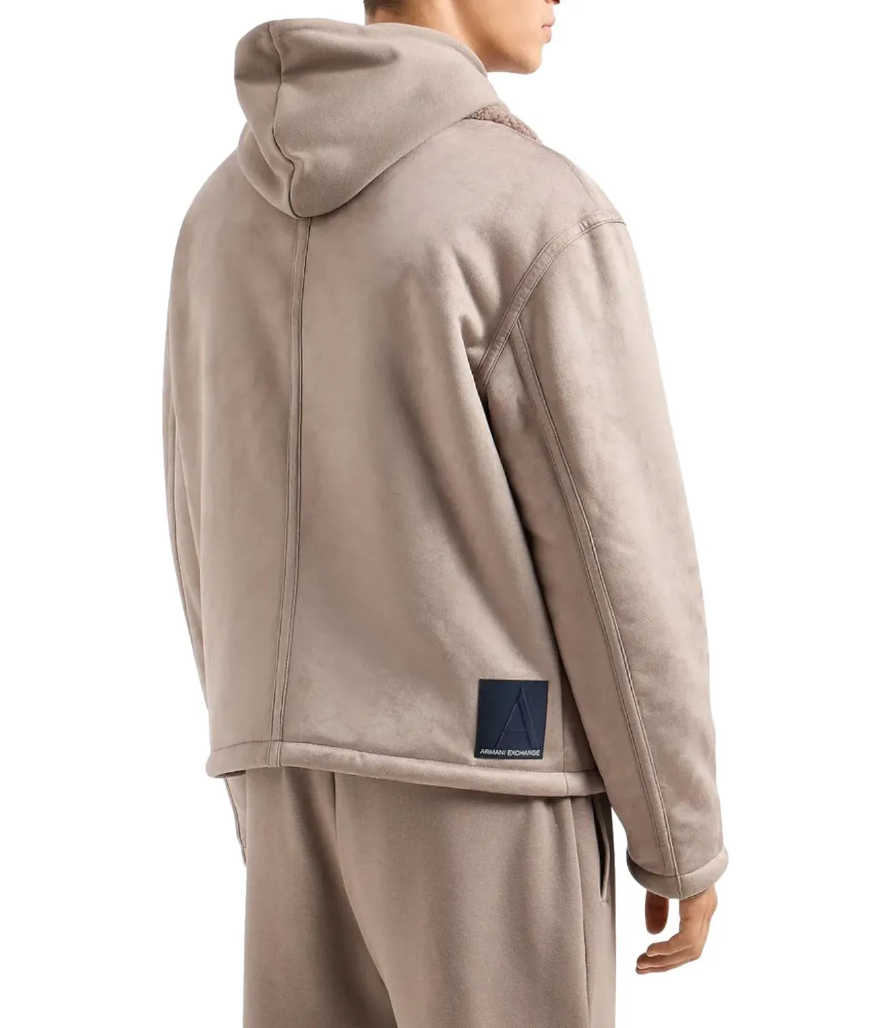 Brand ARMANI EXCHANGE Giacca in similpelle Tortora AX Regular Fit