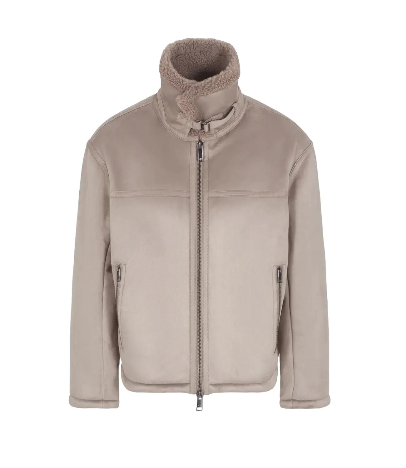 Brand ARMANI EXCHANGE Giacca in similpelle Tortora AX Regular Fit