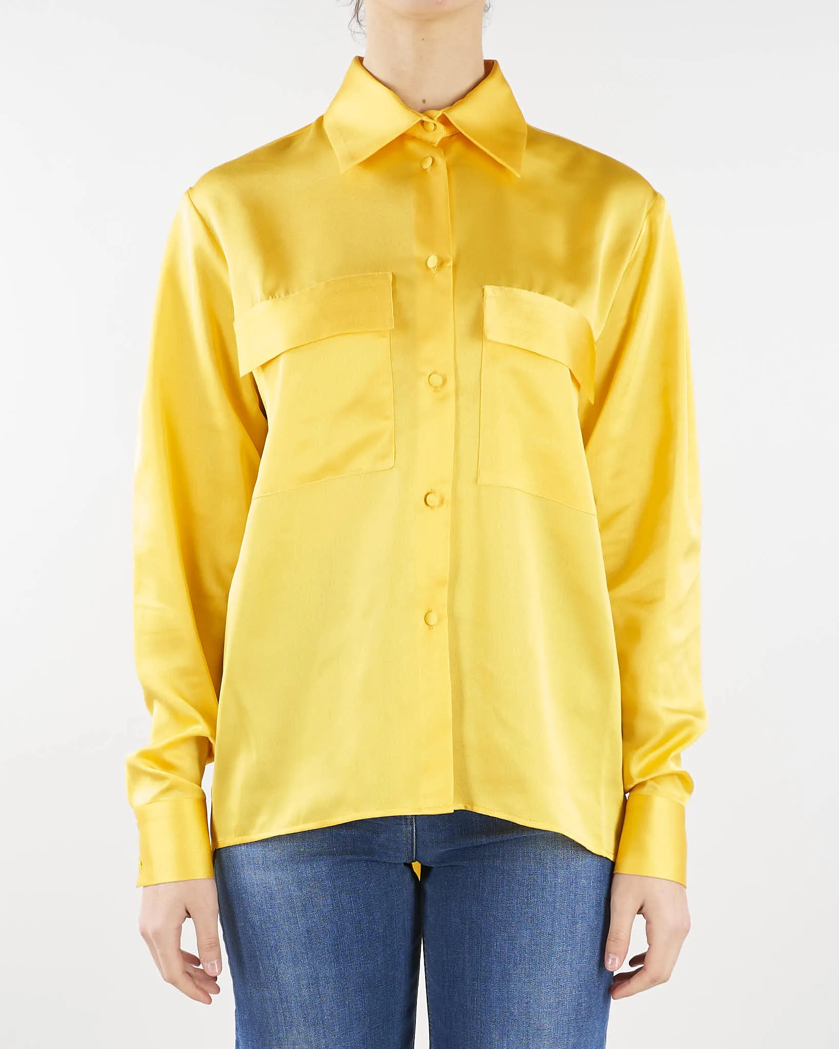 Camicia in raso con tasche Nineminutes