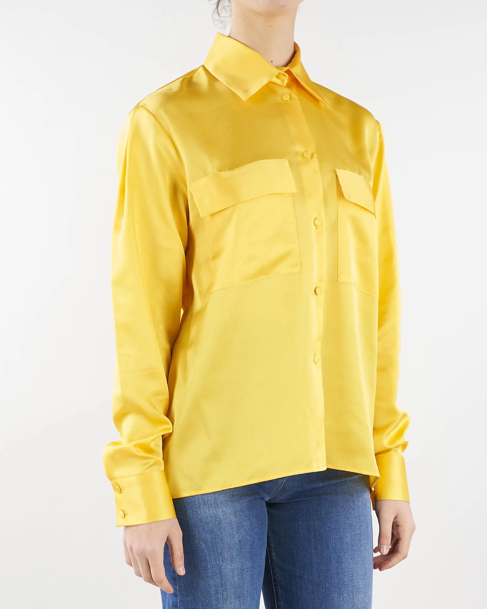Camicia in raso con tasche Nineminutes