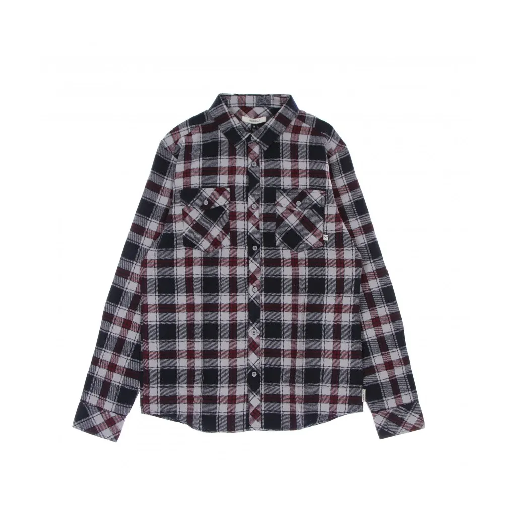 camicia manica lunga uomo rosomako 20 l/s shirt GREY/BLUE