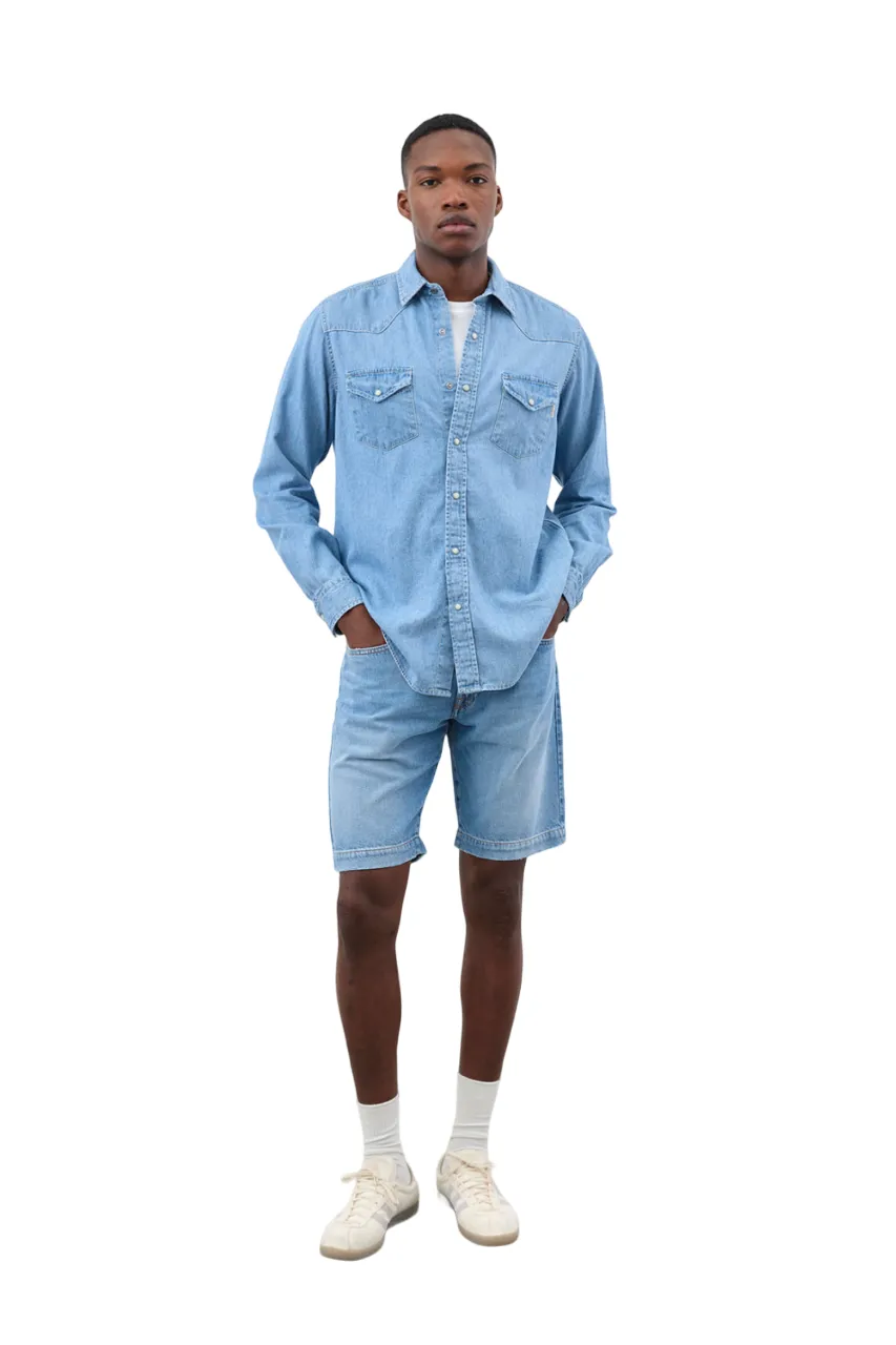 Camicia Martin denim bleach
