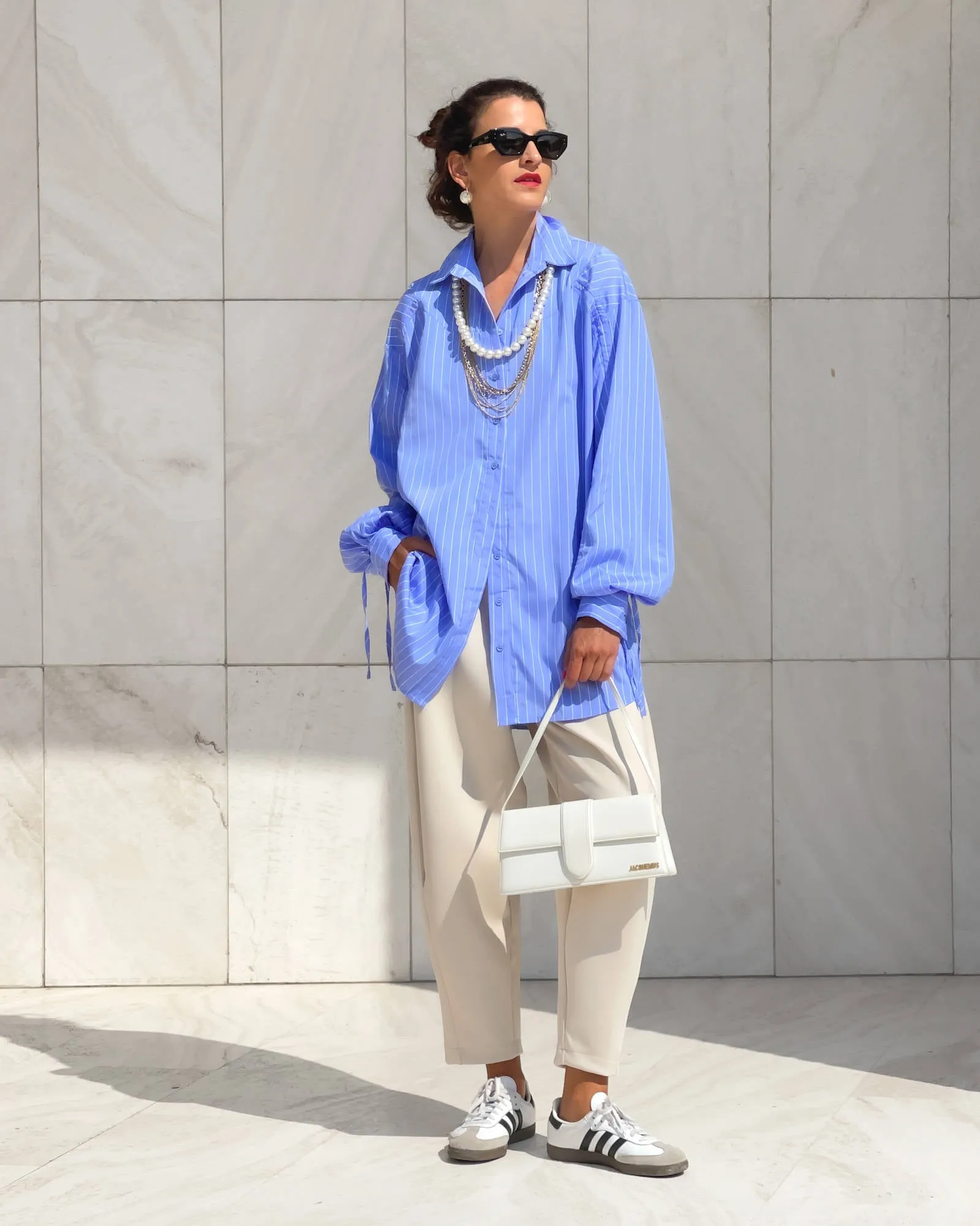 CAMICIA OVER BETTY CELESTE GESSATO