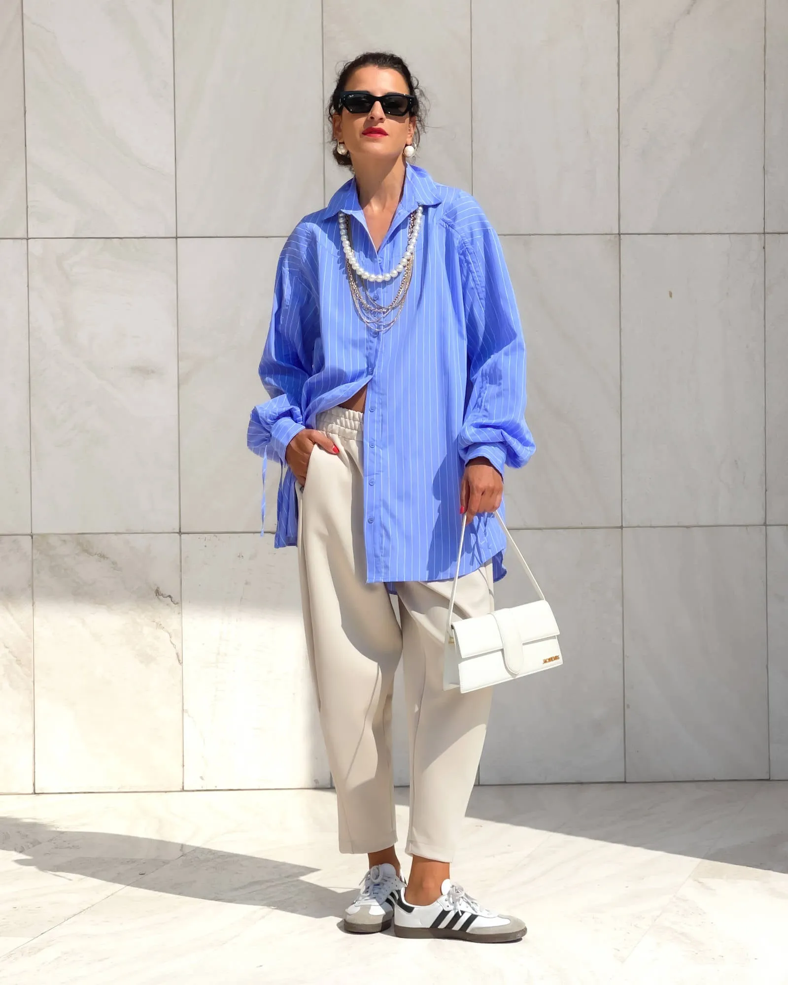 CAMICIA OVER BETTY CELESTE GESSATO