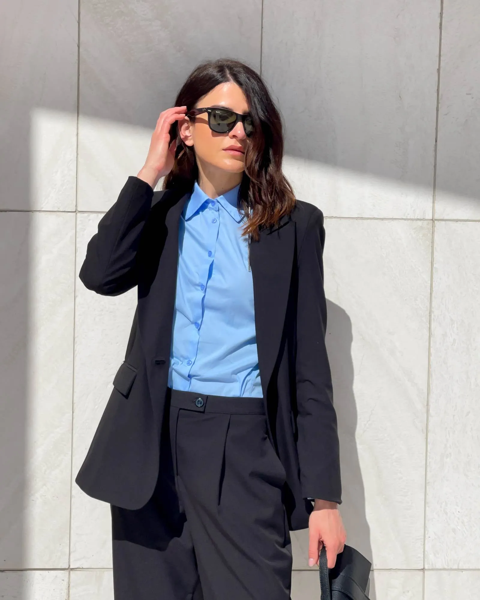 CAMICIA POLINE CELESTE