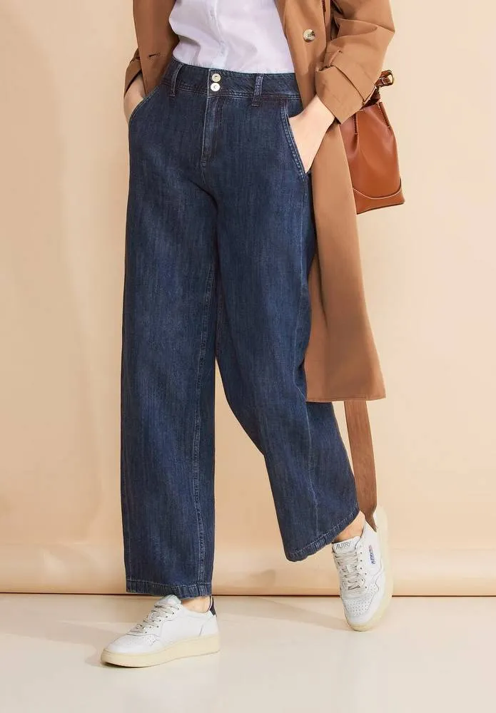 Denim Wide - Jeans Culotte a Vita Alta