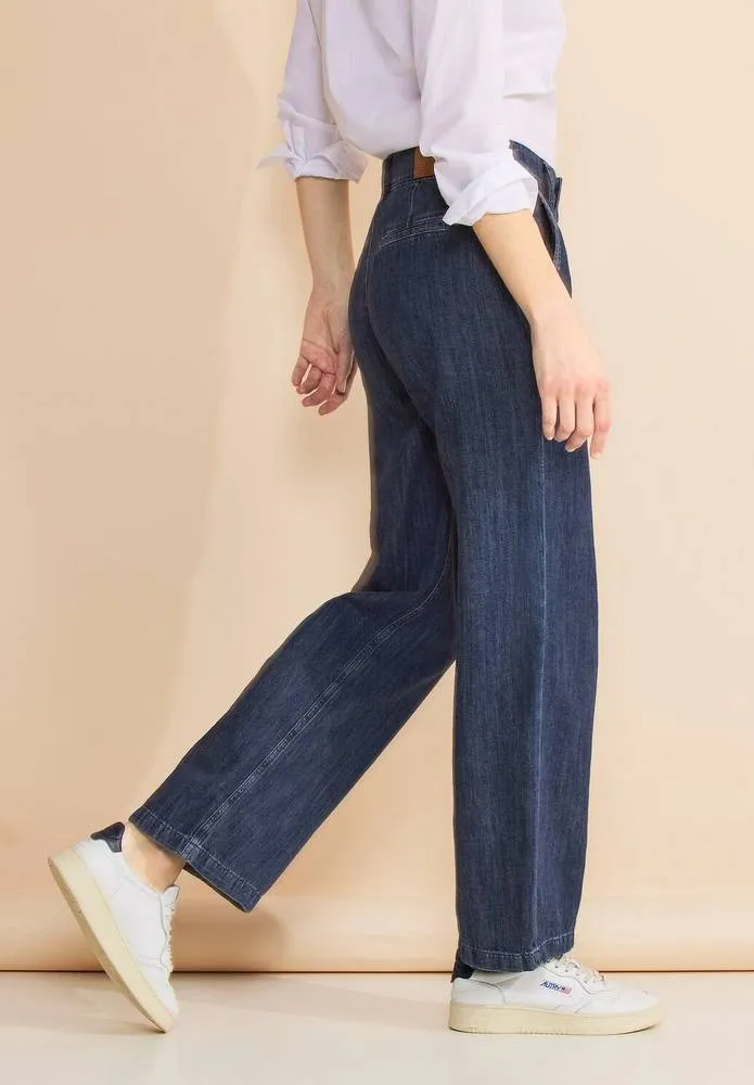 Denim Wide - Jeans Culotte a Vita Alta