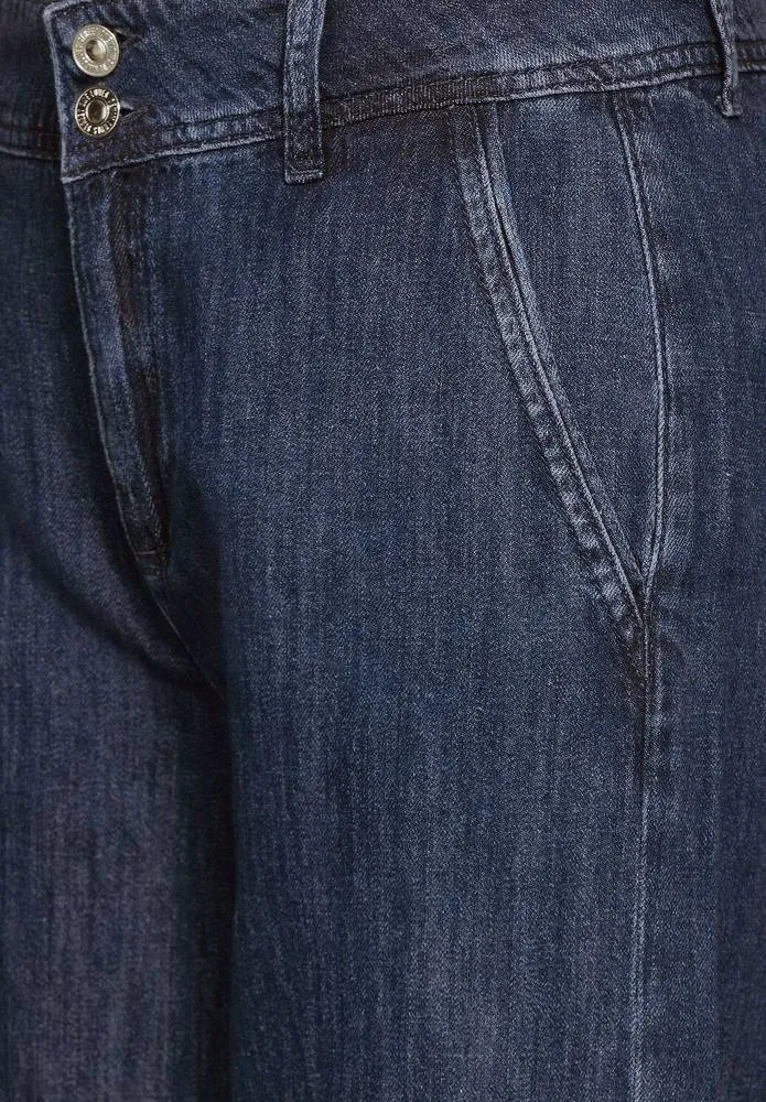 Denim Wide - Jeans Culotte a Vita Alta
