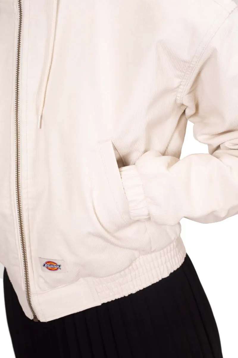 DICKIES Giacca donna crop in velluto con cappuccio