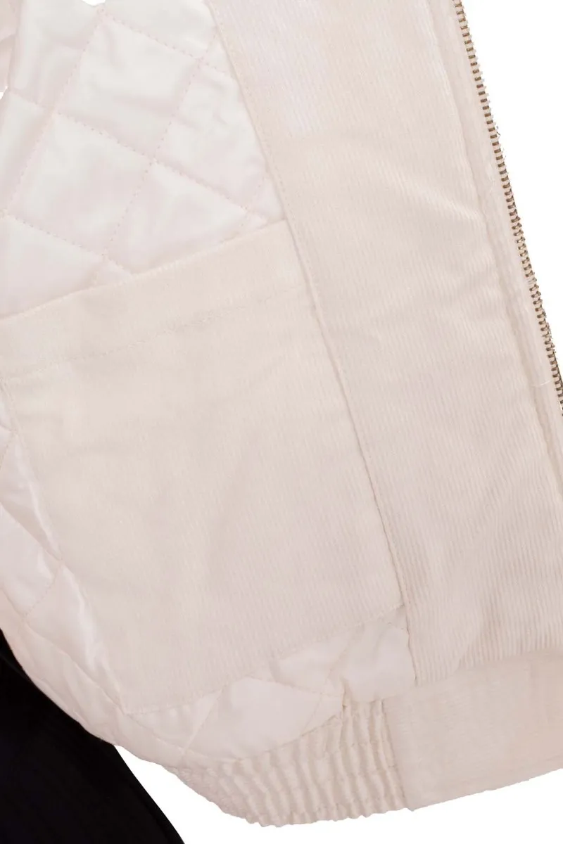 DICKIES Giacca donna crop in velluto con cappuccio