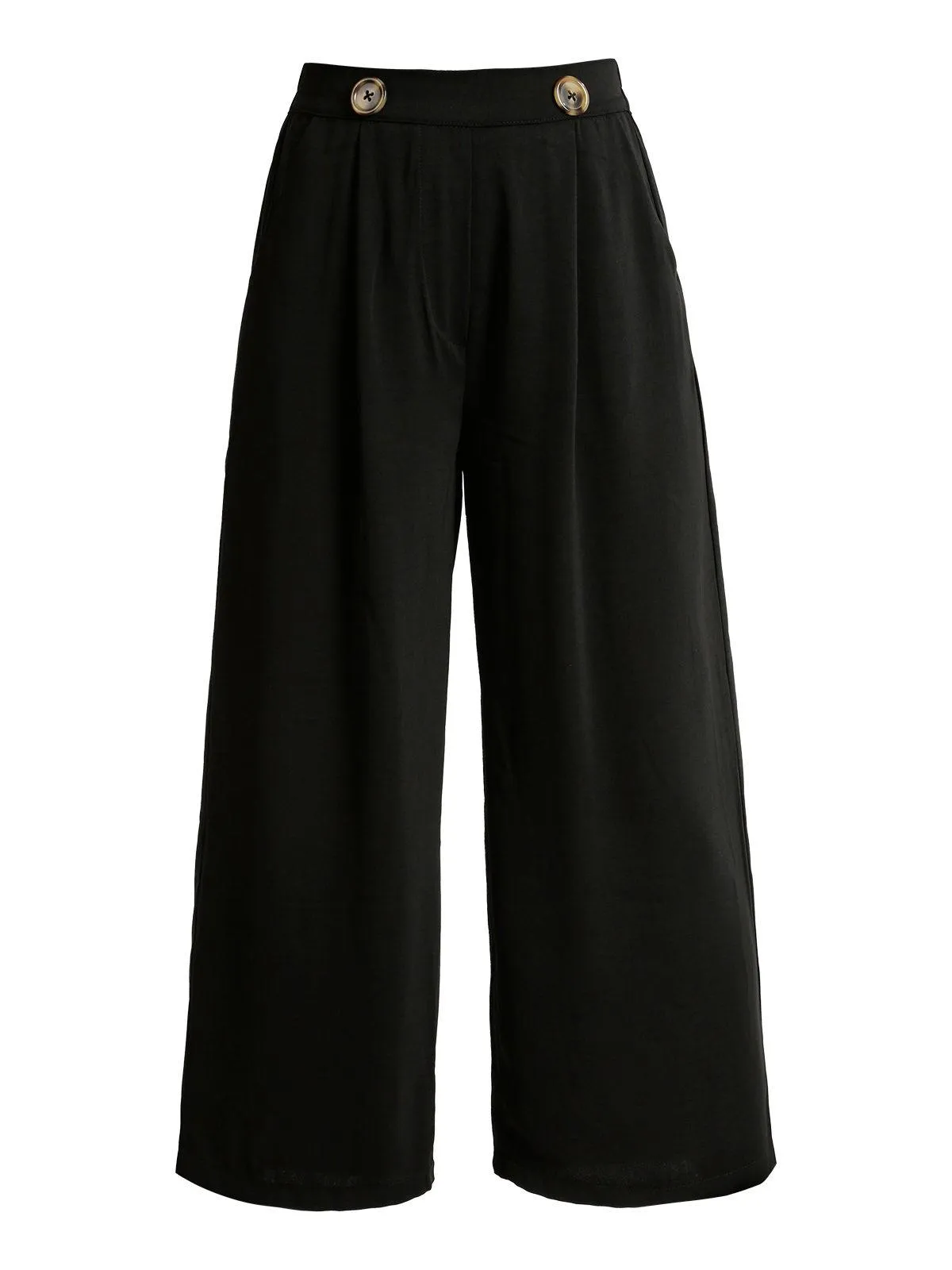 Flex Moda Pantalon jupe-culotte noir