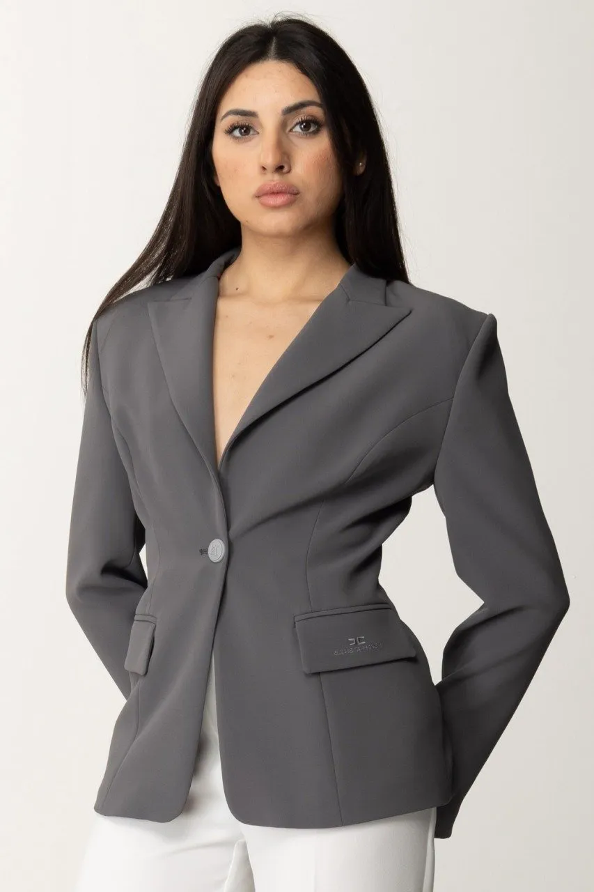 Giacca con cut-out posteriore PIOMBO