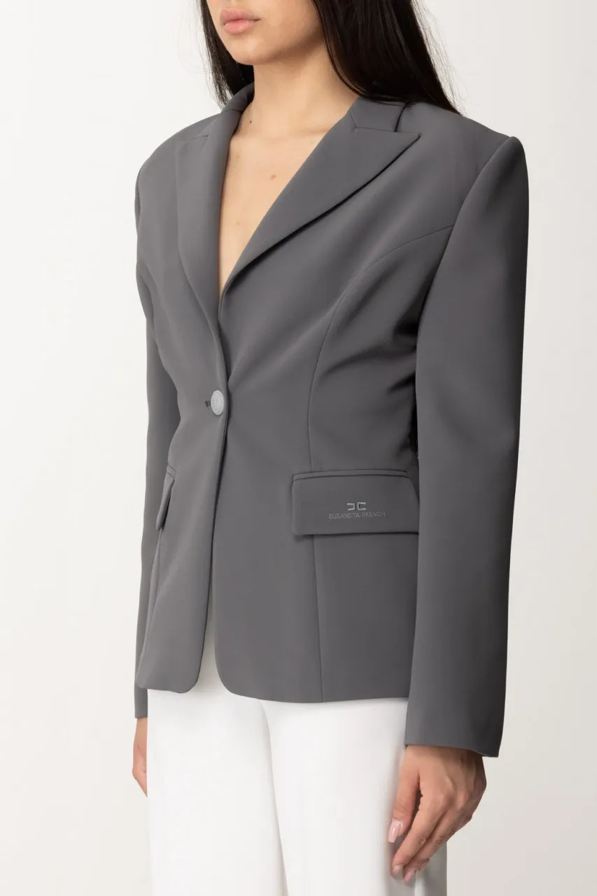 Giacca con cut-out posteriore PIOMBO