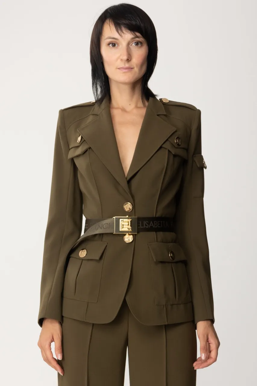 Giacca con tasconi e cintura ARMY
