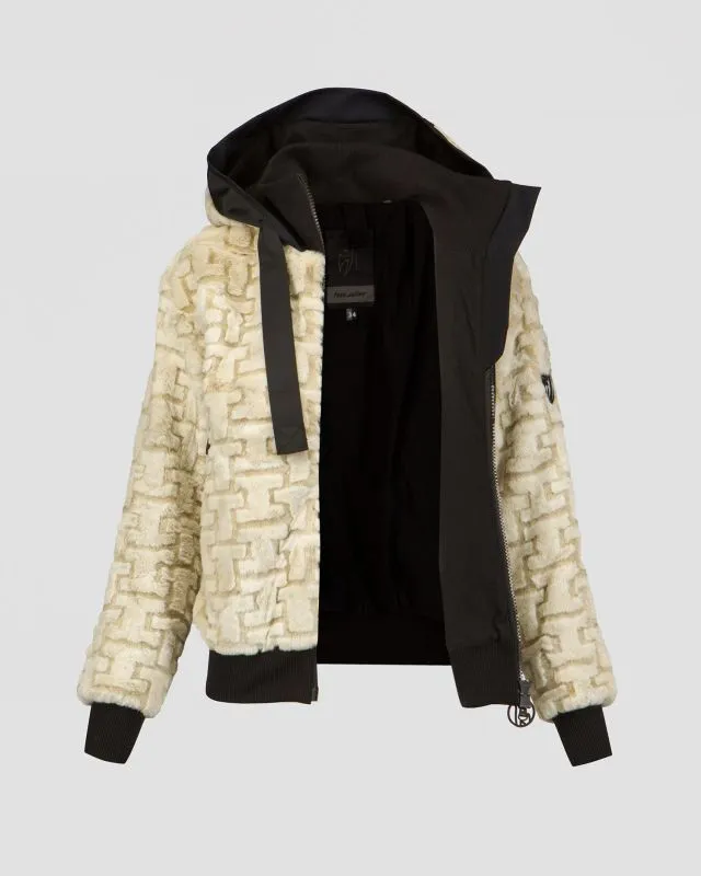 Giacca di pelliccia beige da donna Toni Sailer Hilda