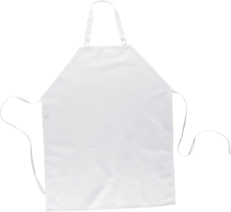 Grembiule con pettorina senza tasche 90x70 bianco