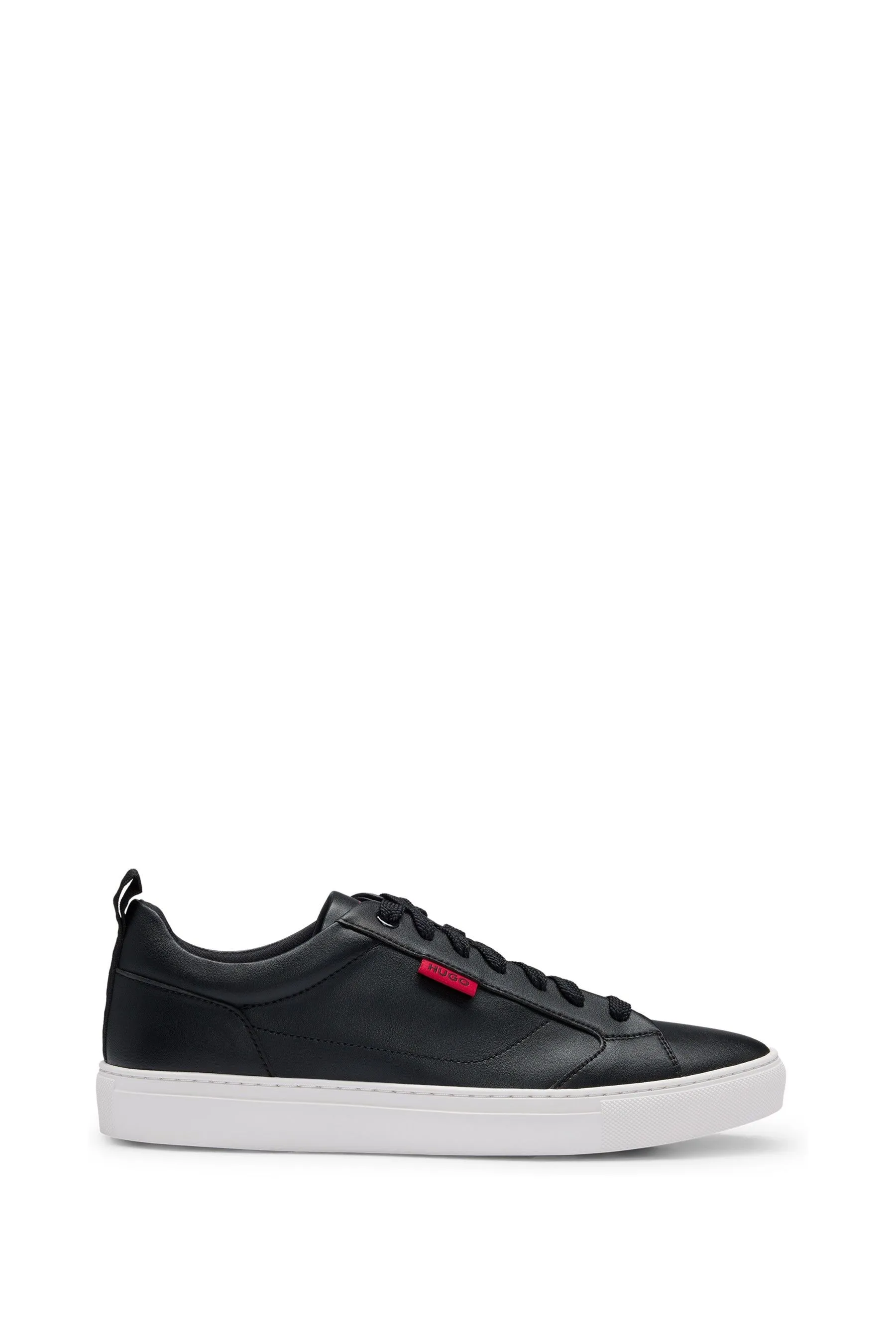HUGO - Nero con logo - Scarpe da ginnastica in pelle sintetica