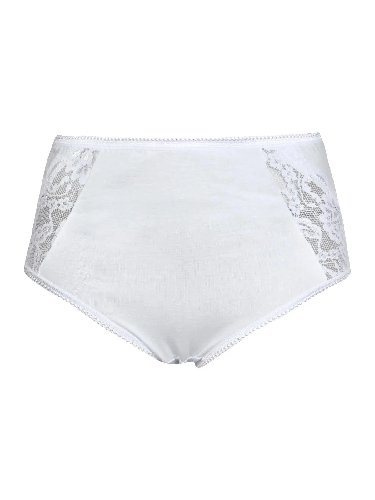 Intimami Jupe-culotte en coton élastique avec dentelle