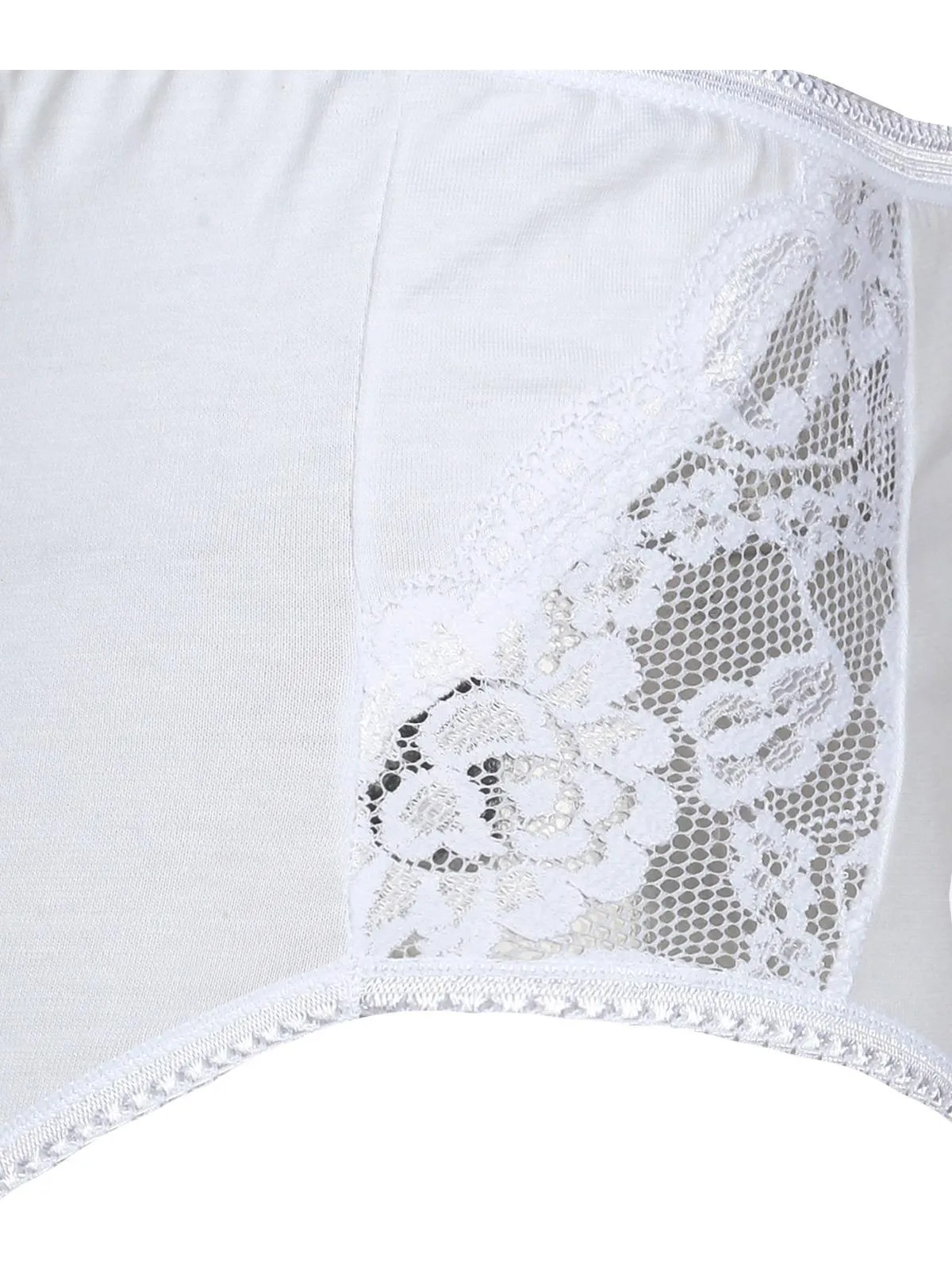 Intimami Jupe-culotte en coton élastique avec dentelle
