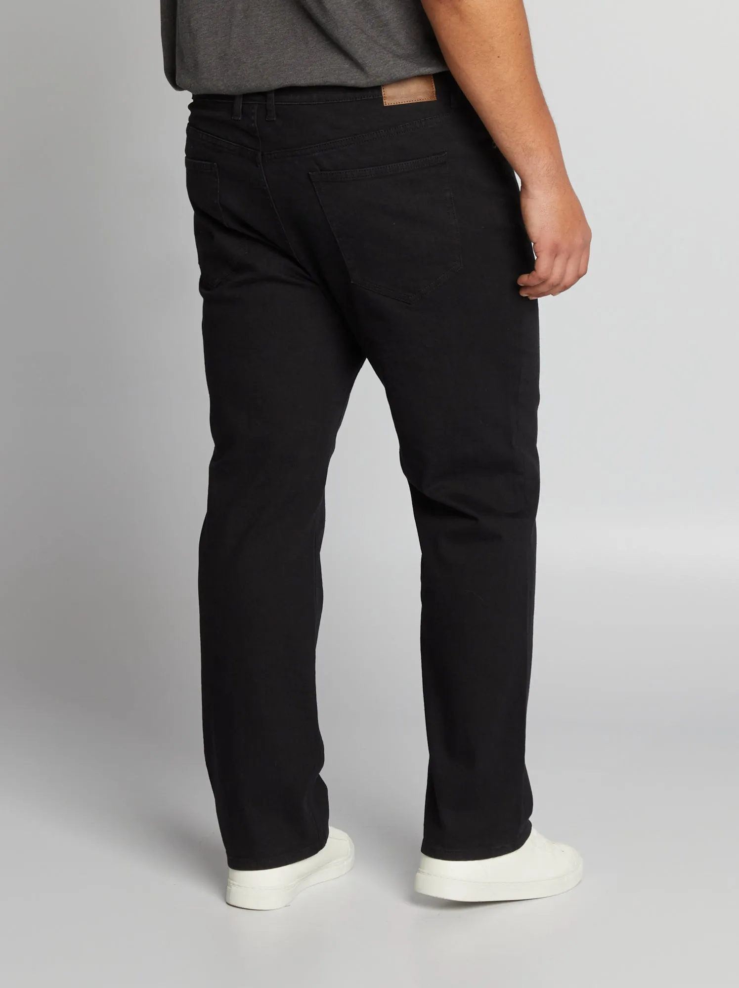 Jeans dritti con 5 tasche - L32 - NERO
