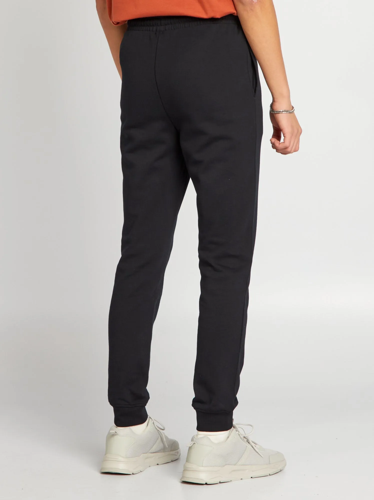 Joggers basic tinta unita - nero