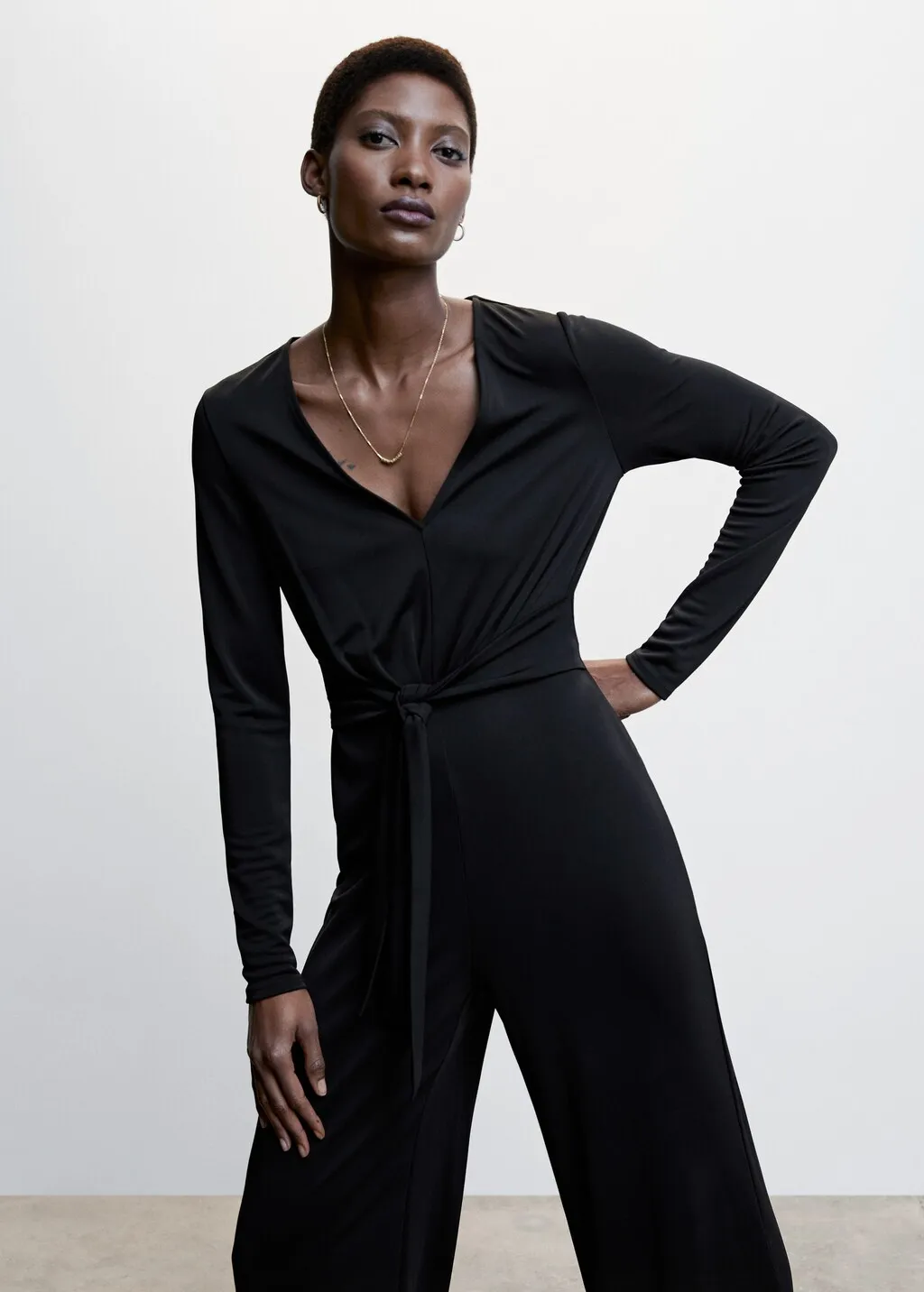 Jumpsuit lunga laccio