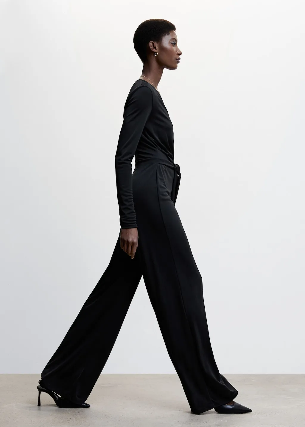 Jumpsuit lunga laccio