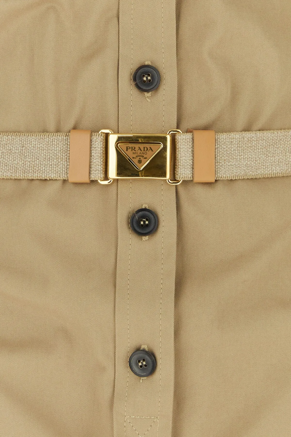 Khaki cotton jumpsuit    