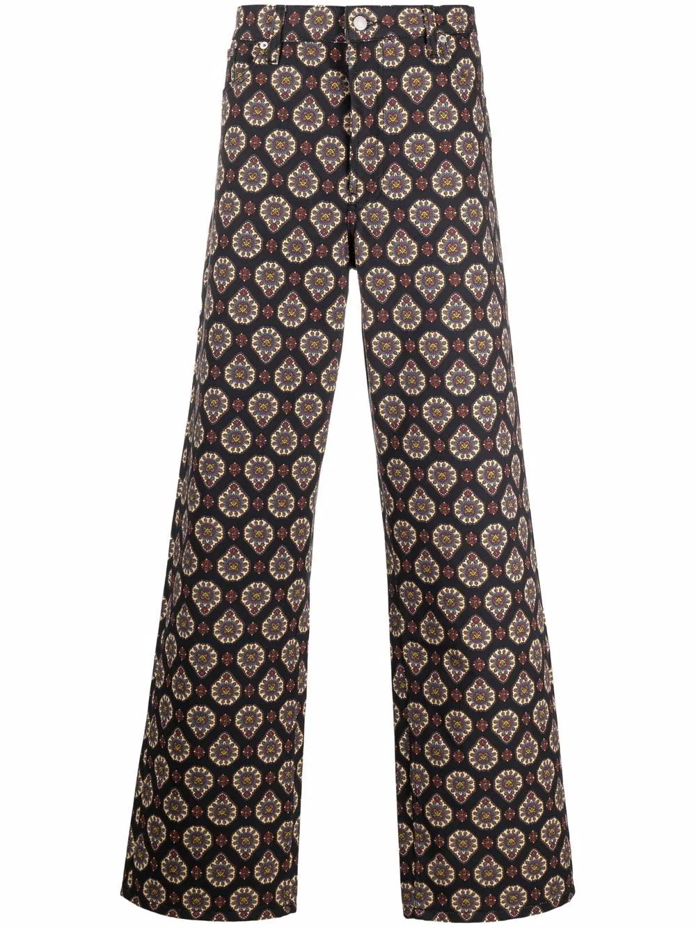 pantalone 5 tasche con stampa