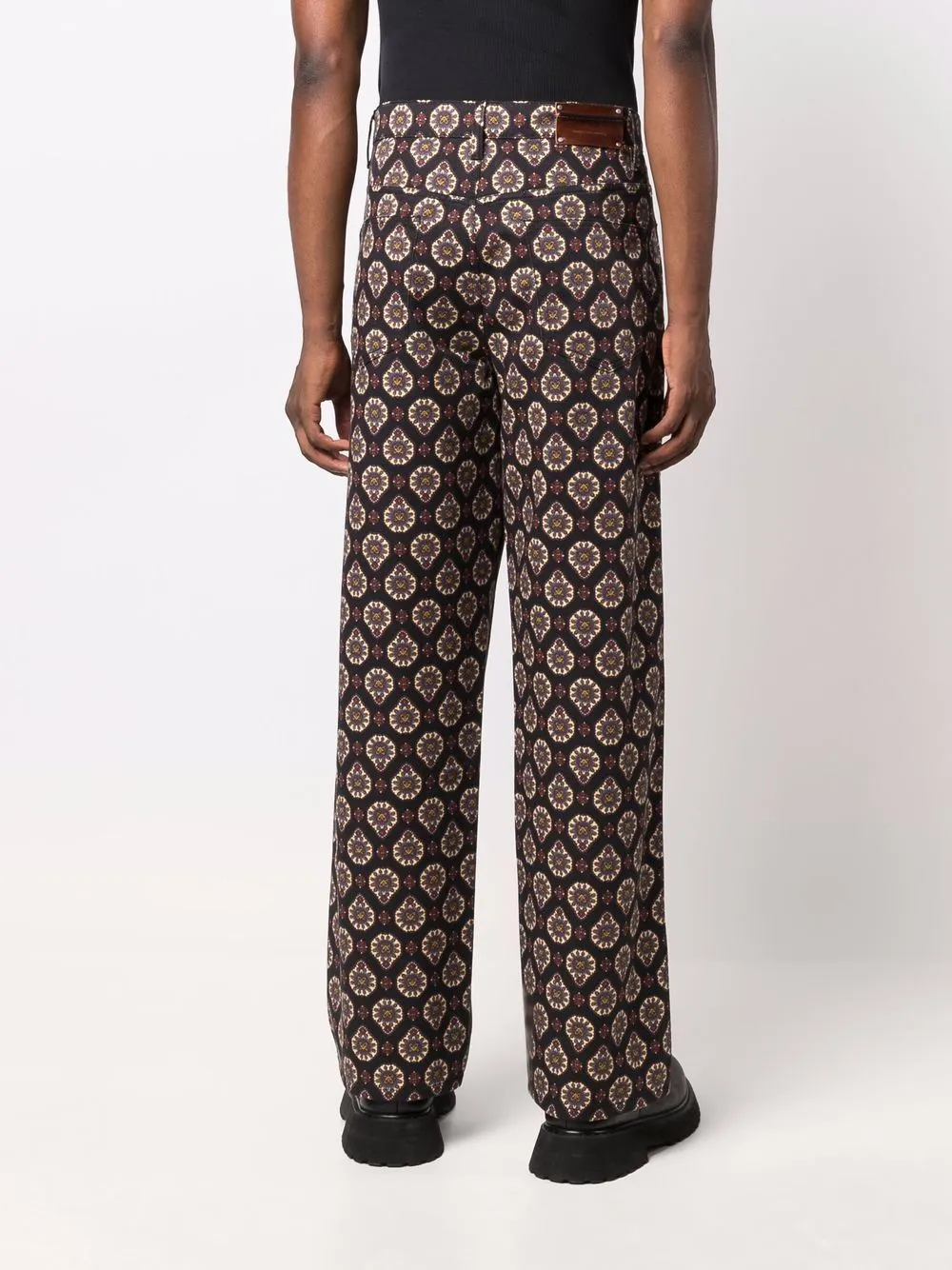 pantalone 5 tasche con stampa