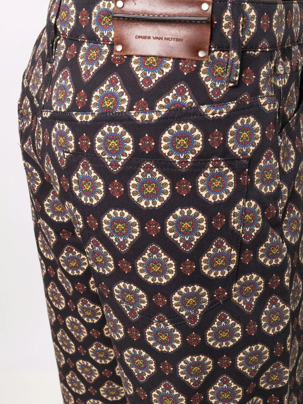 pantalone 5 tasche con stampa
