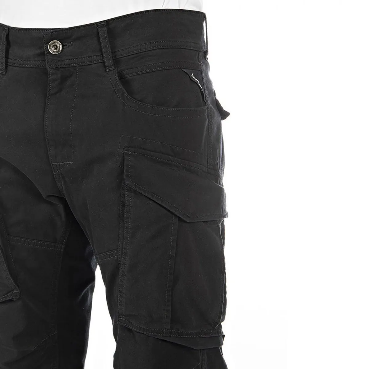 Pantalone Con Tasche Cargo Nero