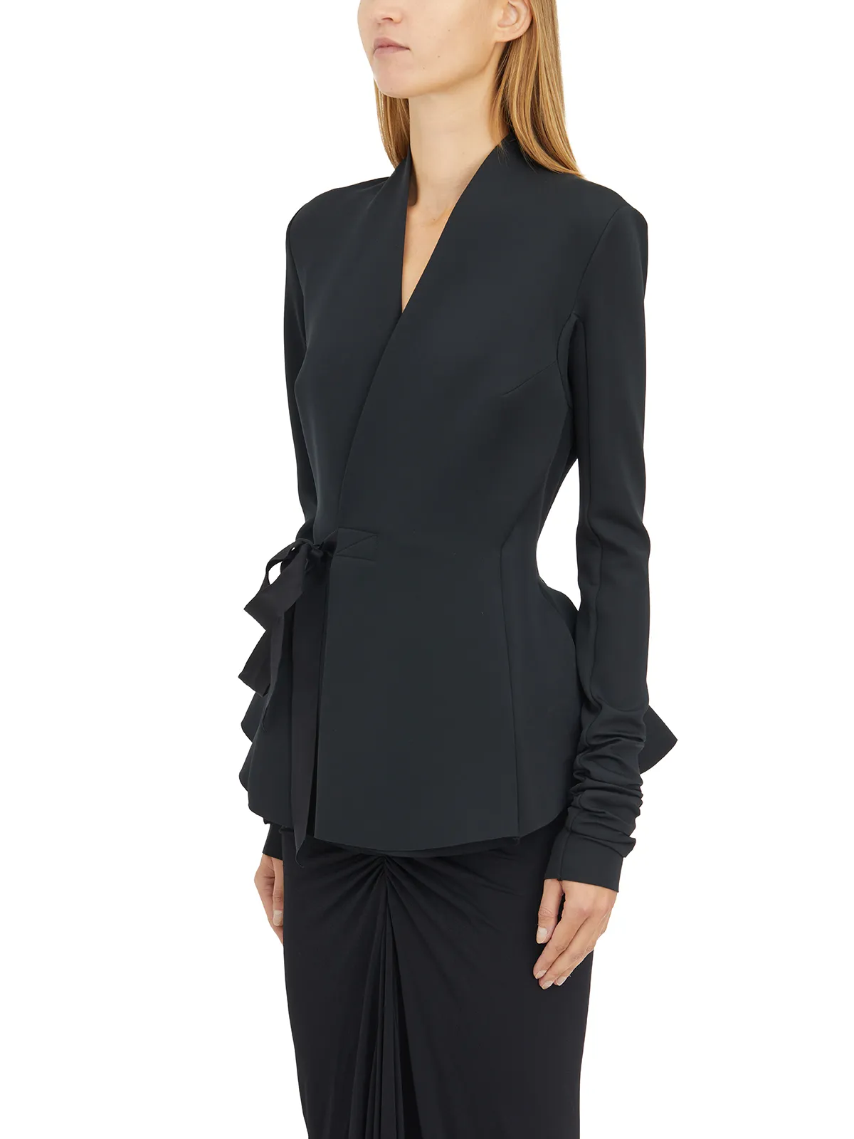 RICKOWENSLILIES  GIACCA HOLLYWOOD BLACK 