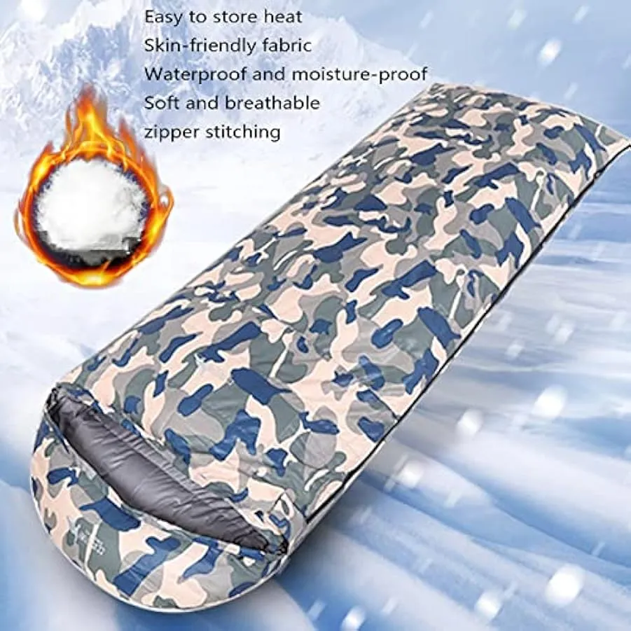Sacchi a pelo rettangolari per adulti Inverno Caldo 3 stagioni Sacco a pelo Bivy Sack Sleeping Gear Outdoor Down Resistente al f