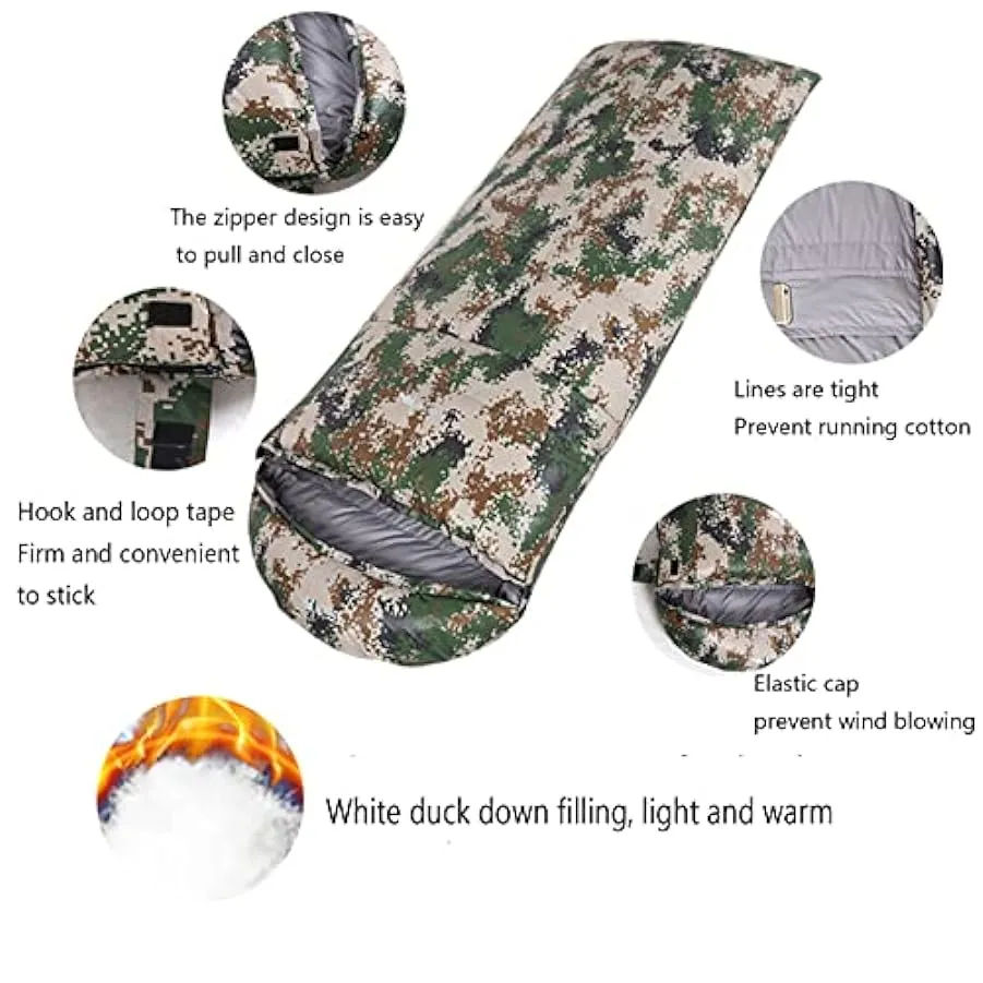 Sacchi a pelo rettangolari per adulti Inverno Caldo 3 stagioni Sacco a pelo Bivy Sack Sleeping Gear Outdoor Down Resistente al f