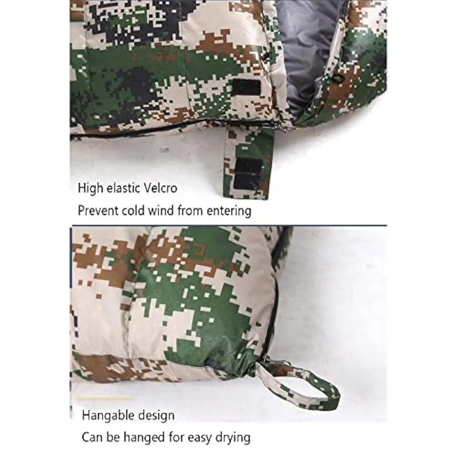 Sacchi a pelo rettangolari per adulti Inverno Caldo 3 stagioni Sacco a pelo Bivy Sack Sleeping Gear Outdoor Down Resistente al f