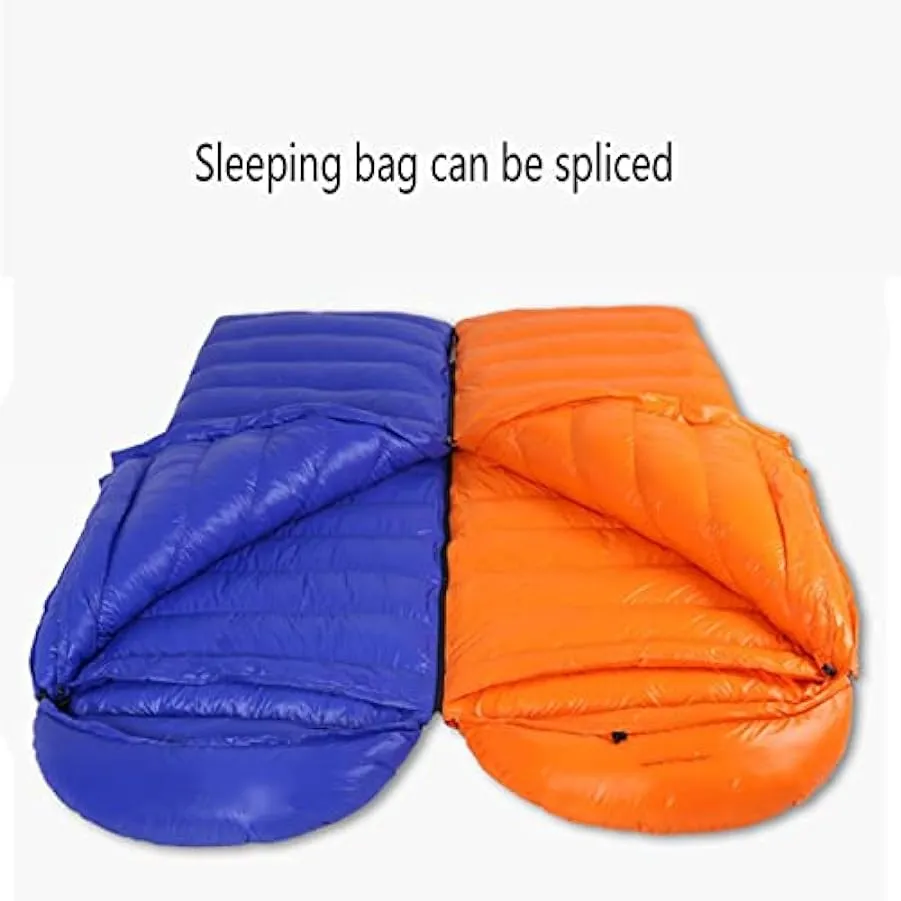 Sacchi a pelo rettangolari per adulti Inverno Caldo 4 stagioni Sacco a pelo Bivy Sack Sleeping Gear Busta Luce D’anatra Giù Camp
