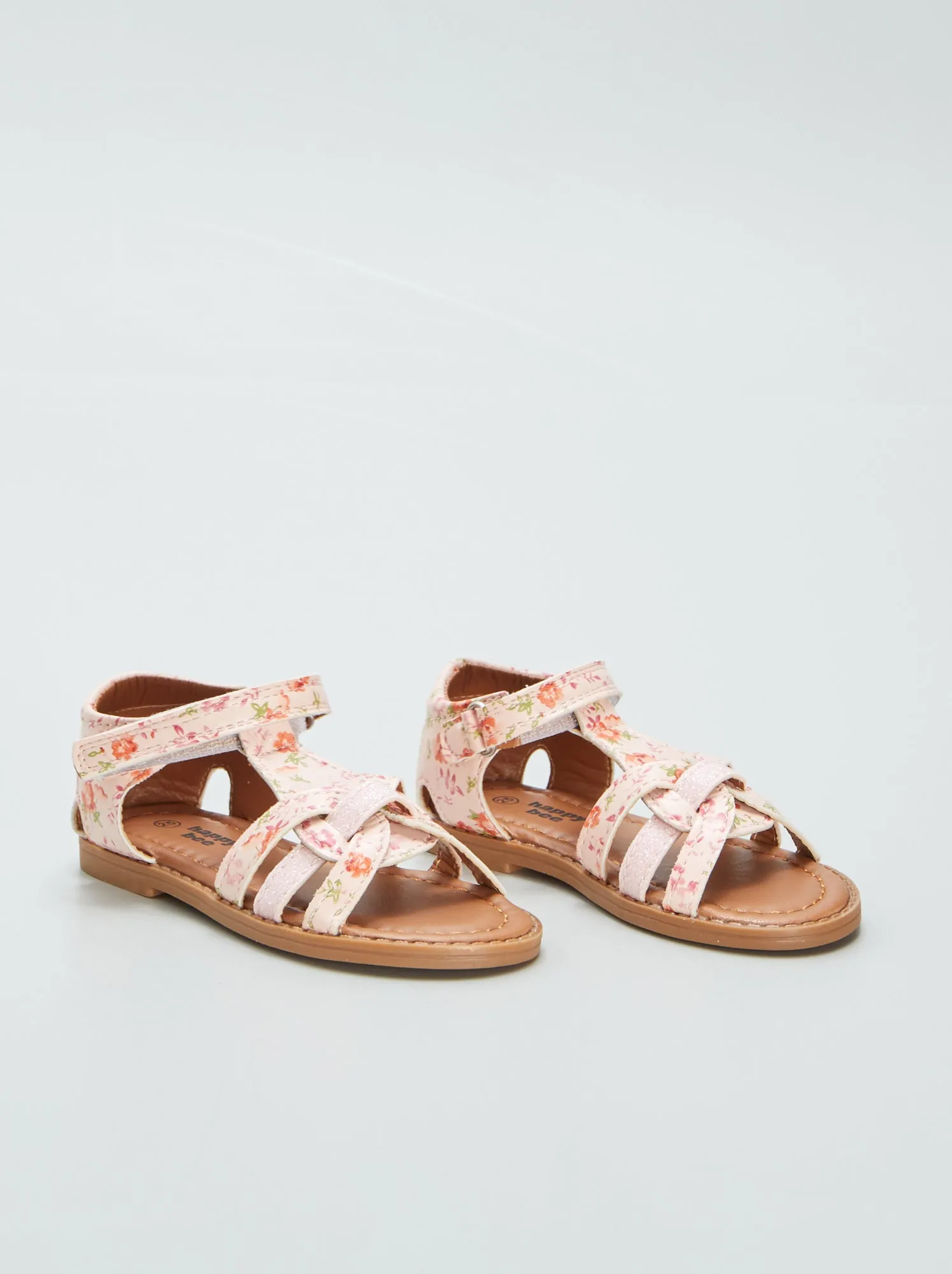Sandali a fiori con cinturini - ROSA