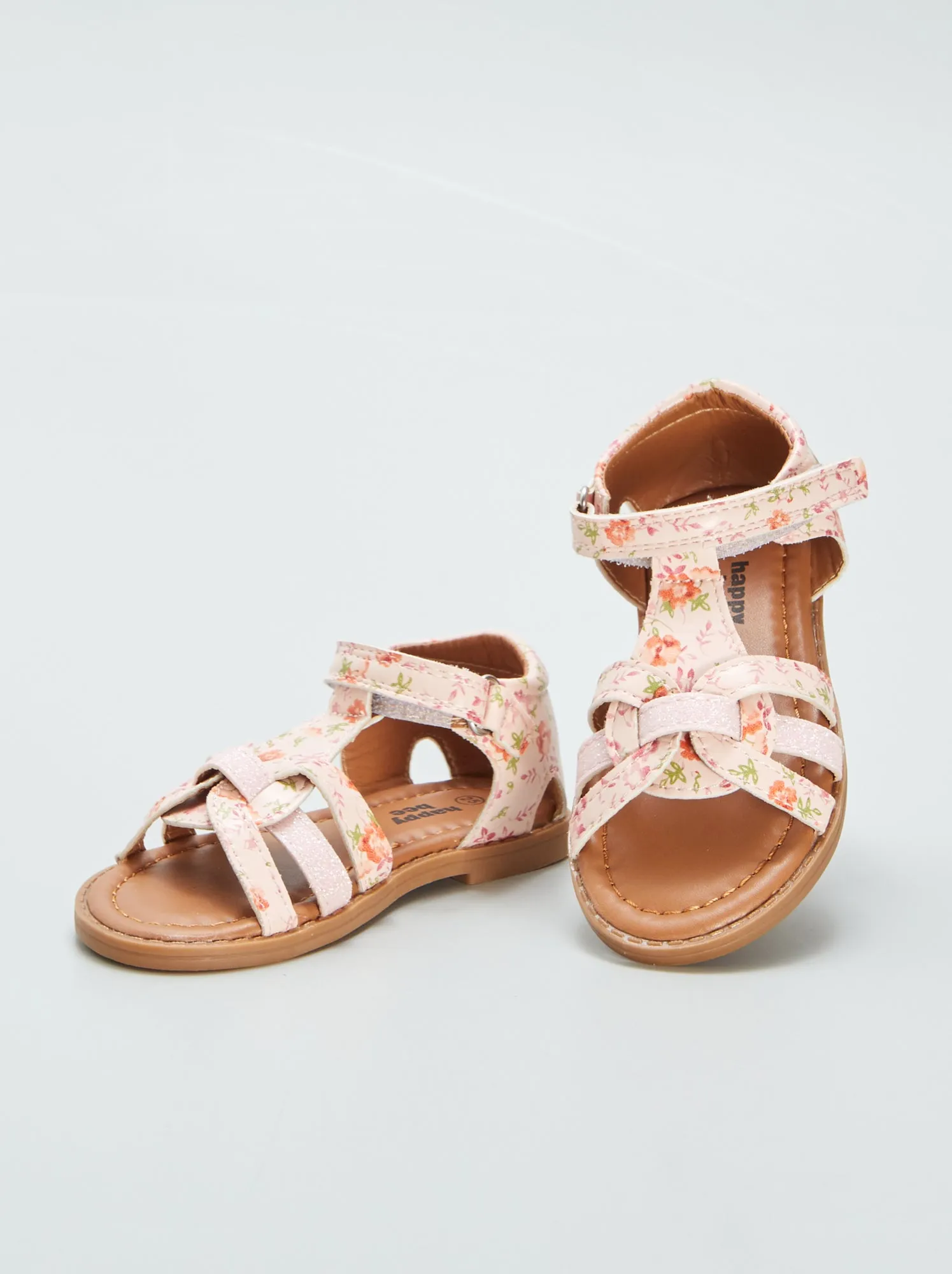 Sandali a fiori con cinturini - ROSA