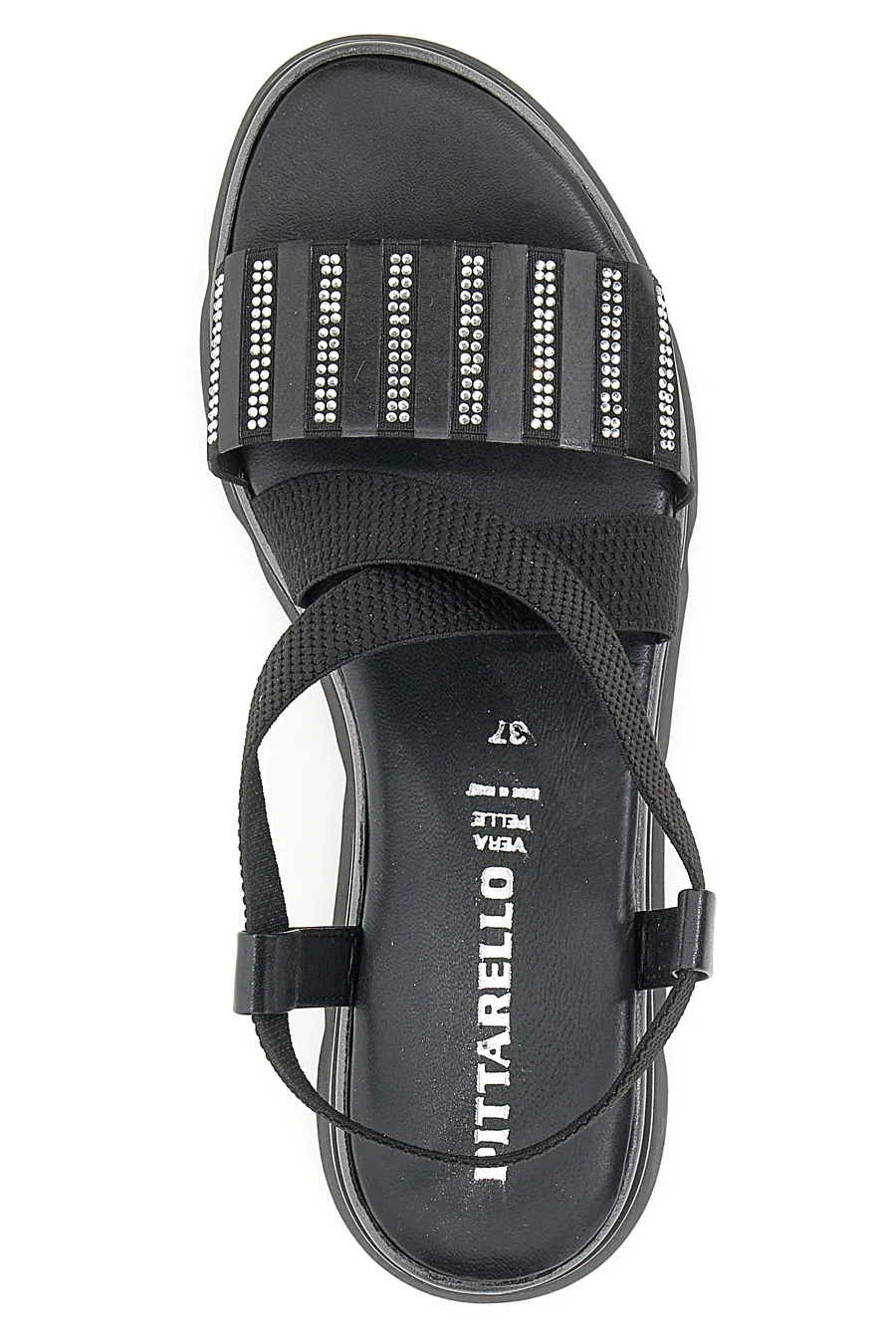 Sandali Flatform Neri Pittarello 83201