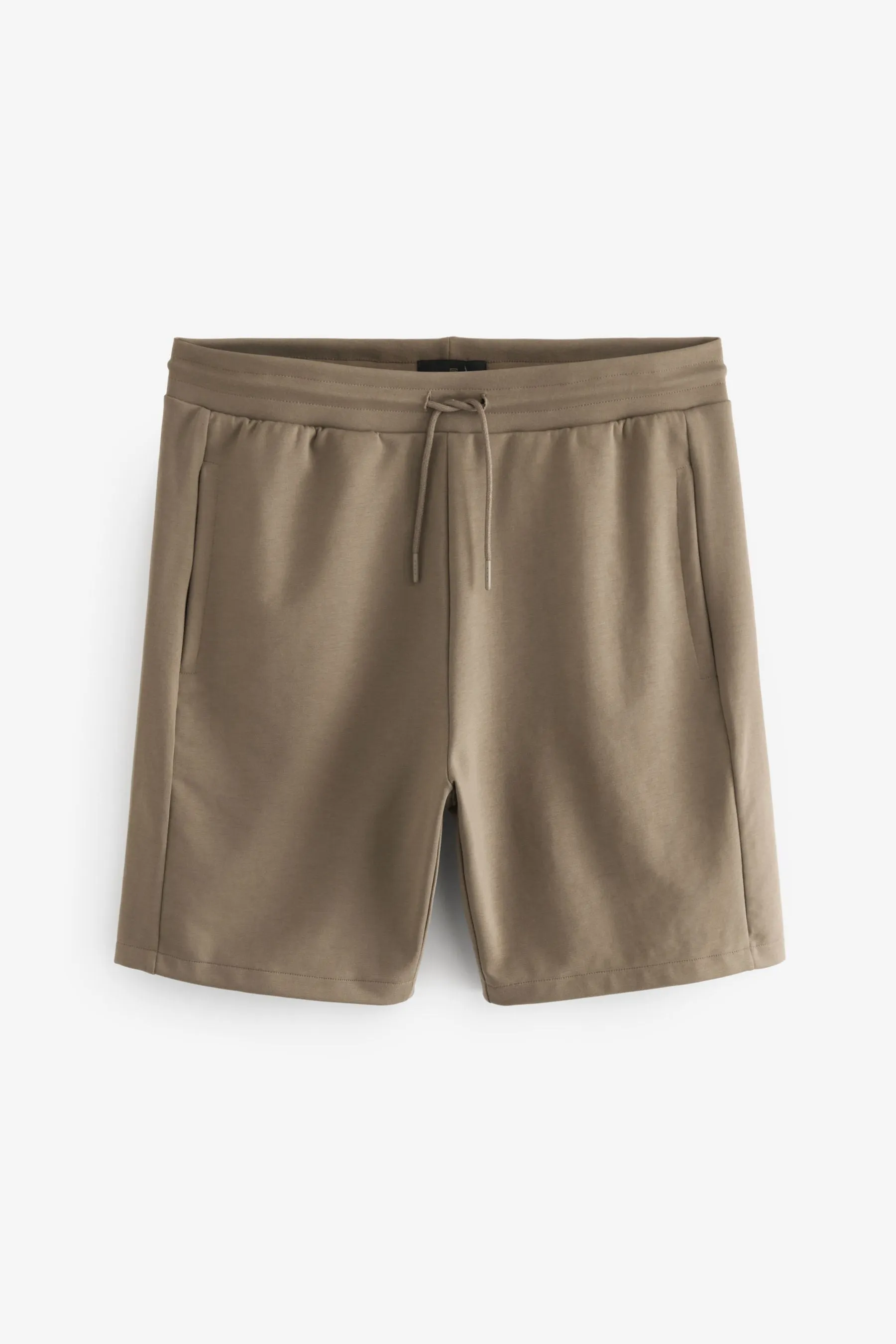 Shorts in jersey con tasche con zip