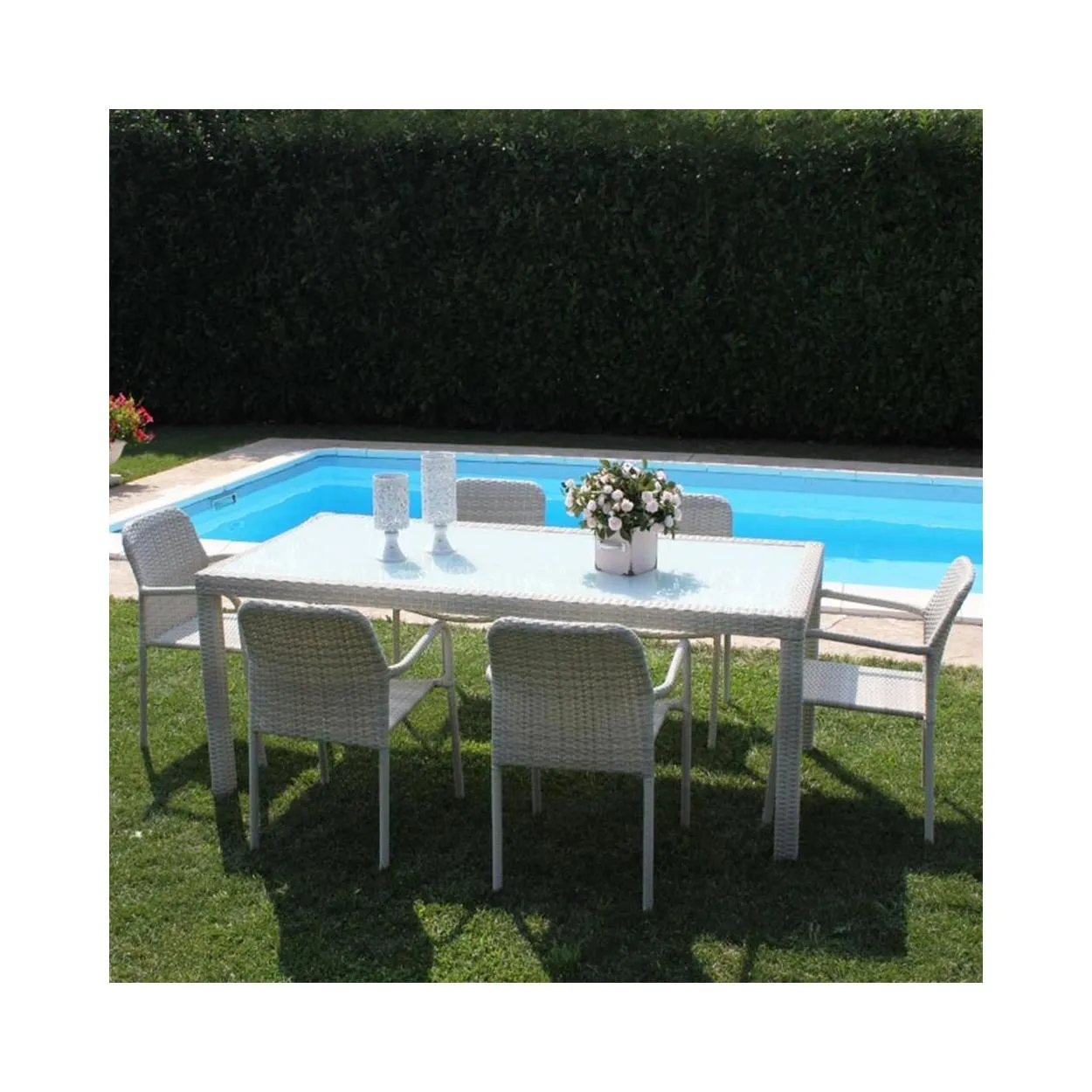 TAVOLO AZORE 150 X 90 - GRIGIO