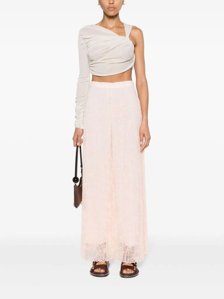 twinset Pantaloni pizzo Chantilly