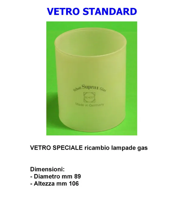 Vetro Lampada Gas STANDARD 89 x 106