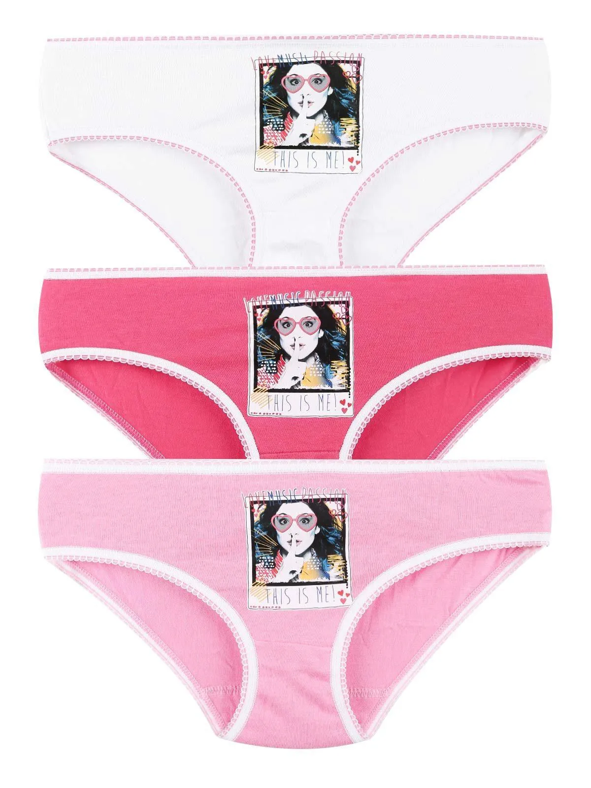 Violetta Culotte Tris coton pour fille