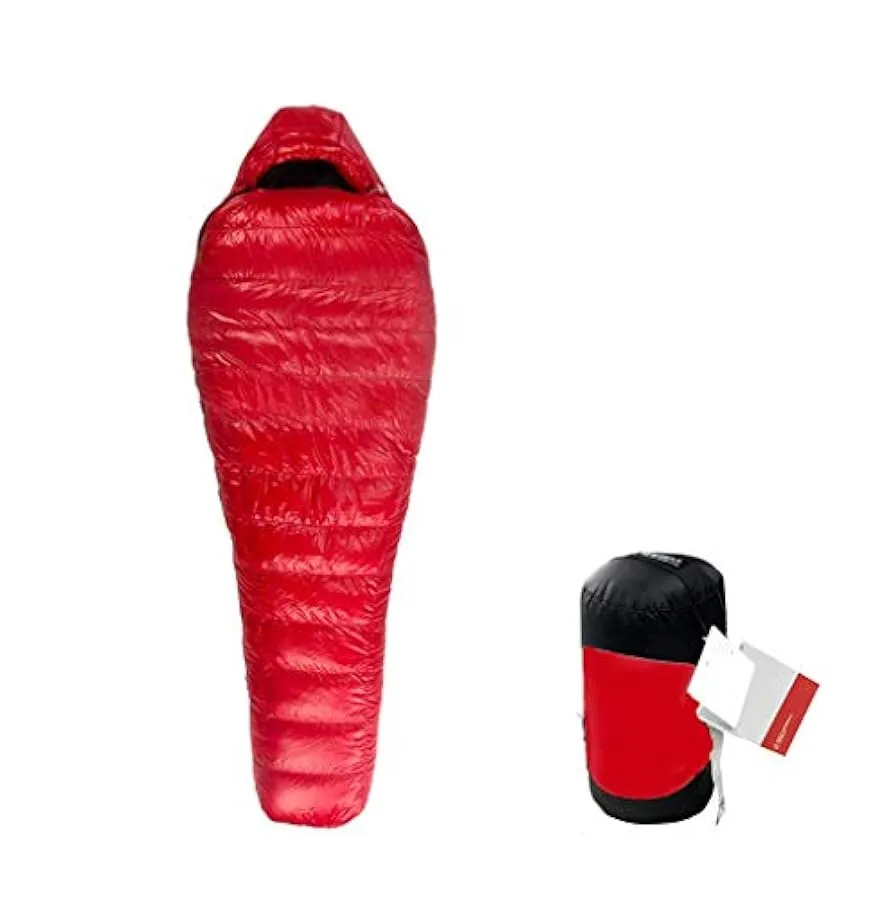 XBSLJ Sacchi a Pelo Sacco a Pelo, Piuma Mummia Sacco a Pelo – Leggero per Il Freddo (Inverno) Sacco per 3 Stagioni – per Escursi